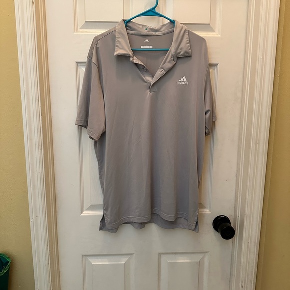 Adidas Gray Polo Shirt Casual Style - Picture 1 of 9